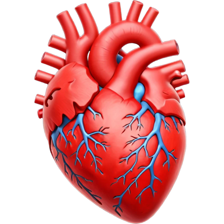 coração humano 3d emoji