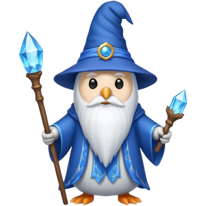 Penguin Wizard emoji