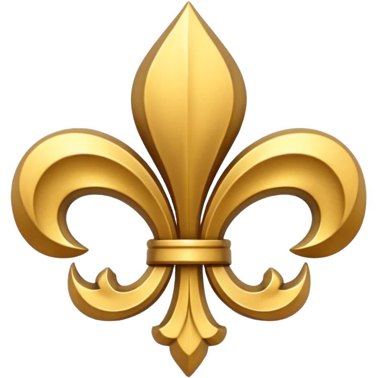 Petit bouclier fleur de lys emoji