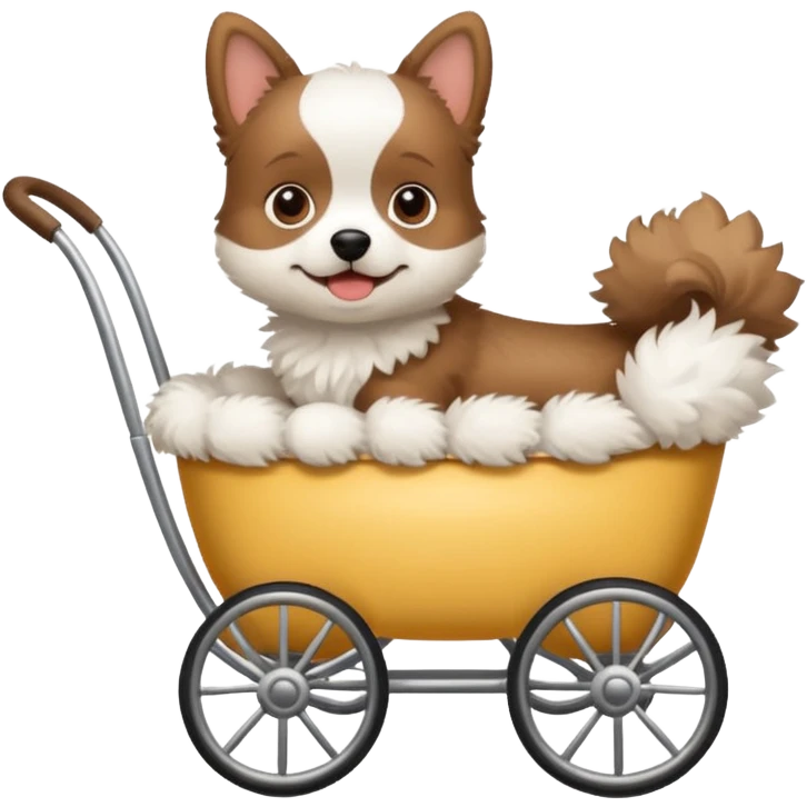 dog in a pram emoji