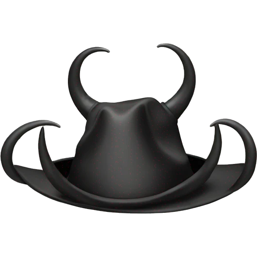 devil horn hat emoji