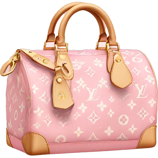 Light pink Louis Vuitton bag emoji