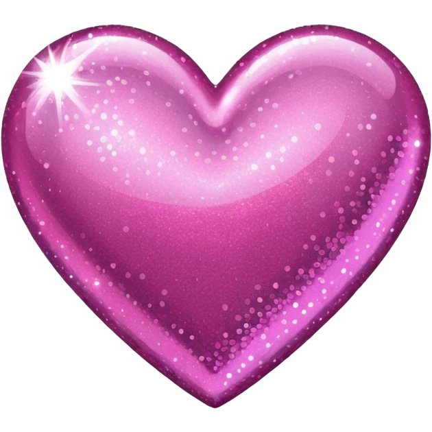 Glitter heart emoji