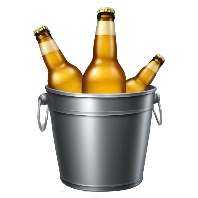 6 beer bottle bucket emoji