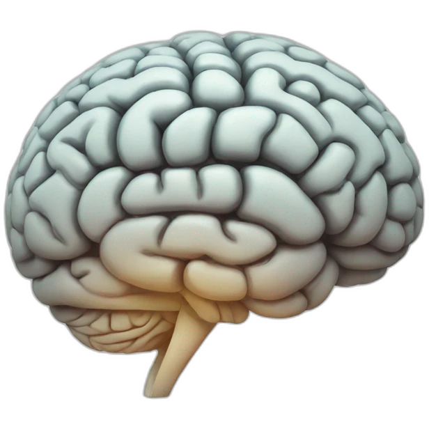 Brain with questions emoji