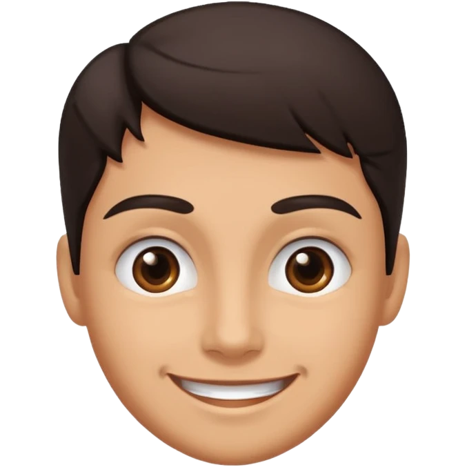 smiling face with one eyebrow raised, expressive emoji