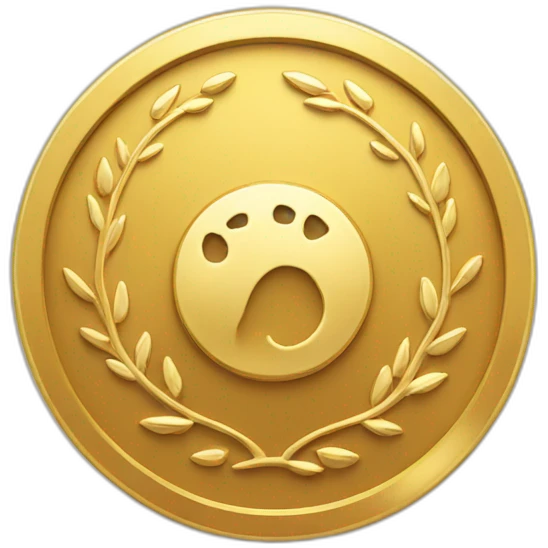 gold coin with KD symbol emoji