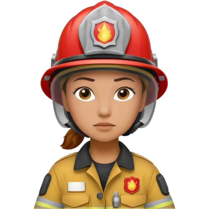 women Firefighter wearing helmets emoji