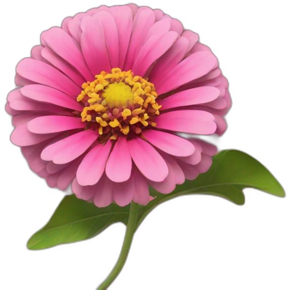 pink zinnia emoji