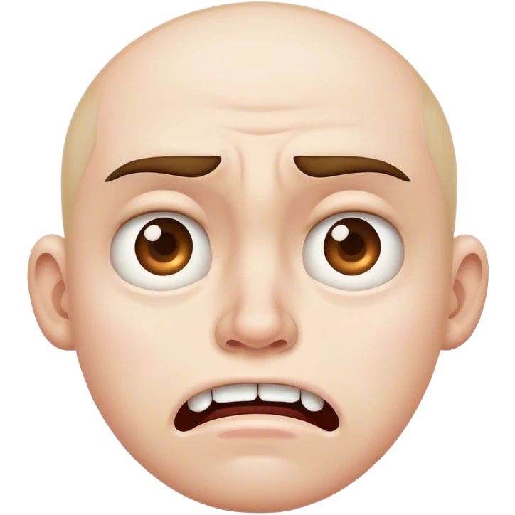 Disgusted face  emoji