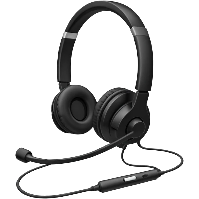 headset with microphone emoji