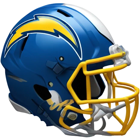La chargers football helmet emoji