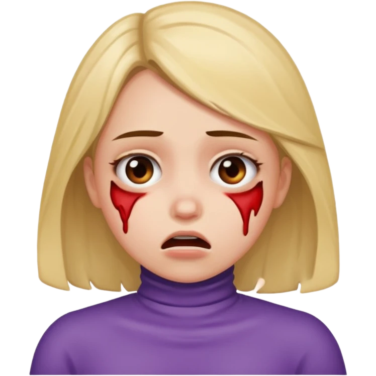 Girl pretending to choke herself  emoji