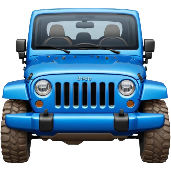 blue jeep wrangler emoji