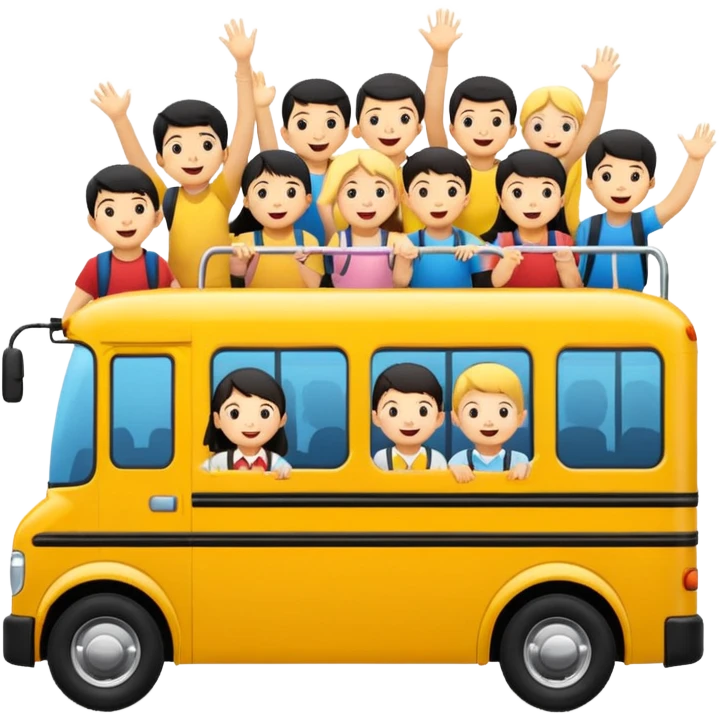 school excursion bus in singapore emoji