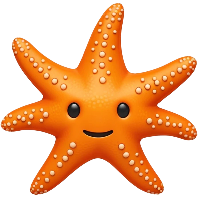 starfish toy chunky no face emoji