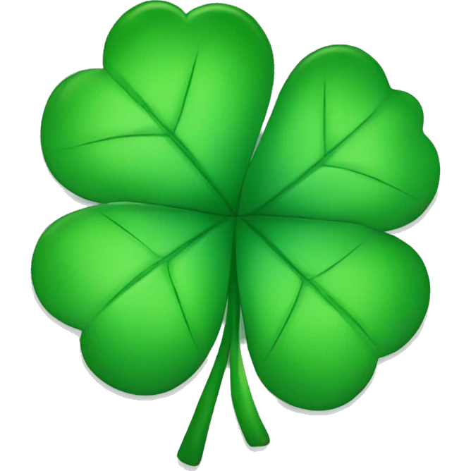 Four leaf clover emoji