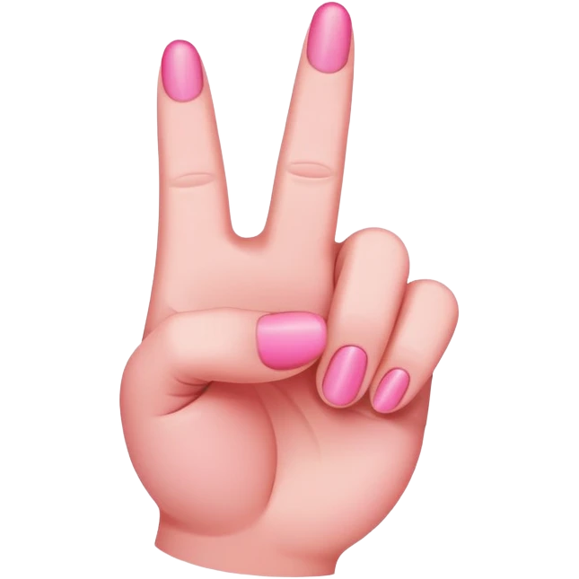 pink middle finger emoji
