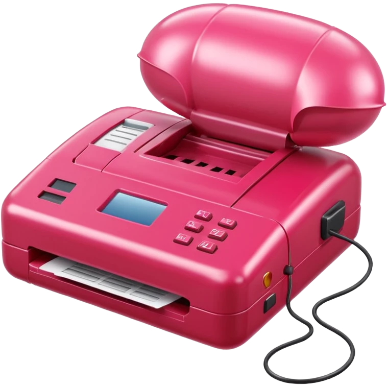 puffy inflatable balloon spam meat fax machine emoji