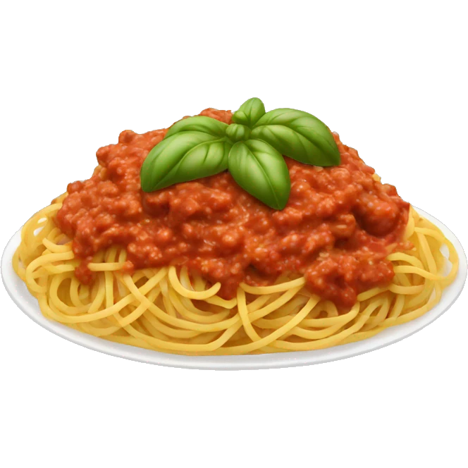 spaghetti bolognese emoji
