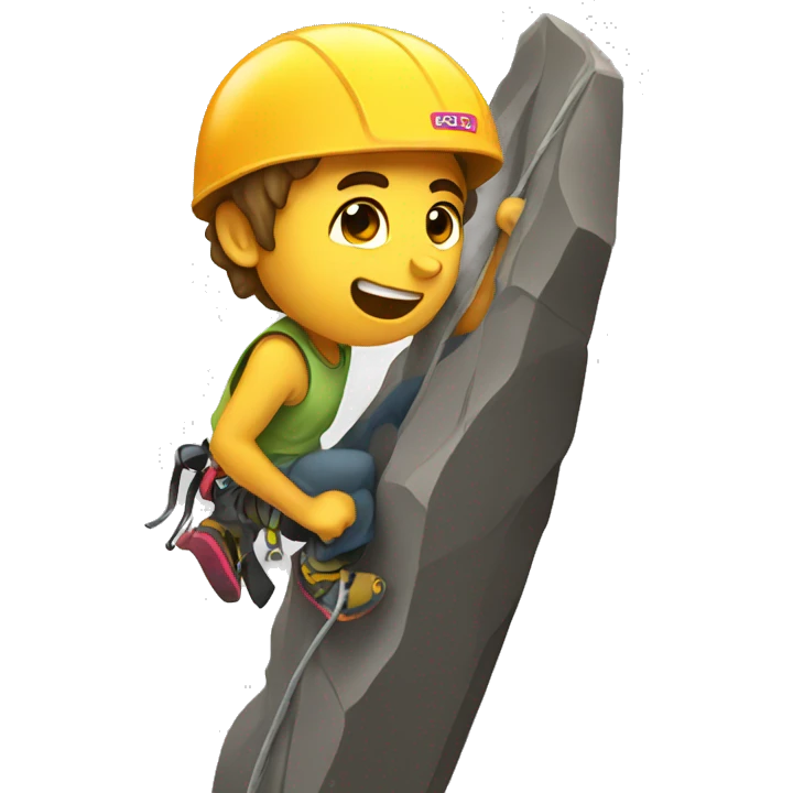 Rock climbing  emoji