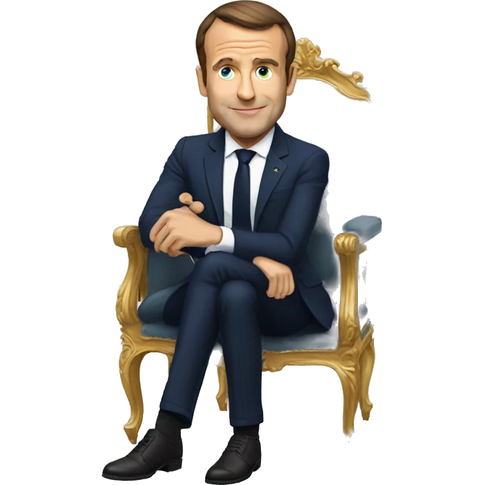 Macron qui rit emoji