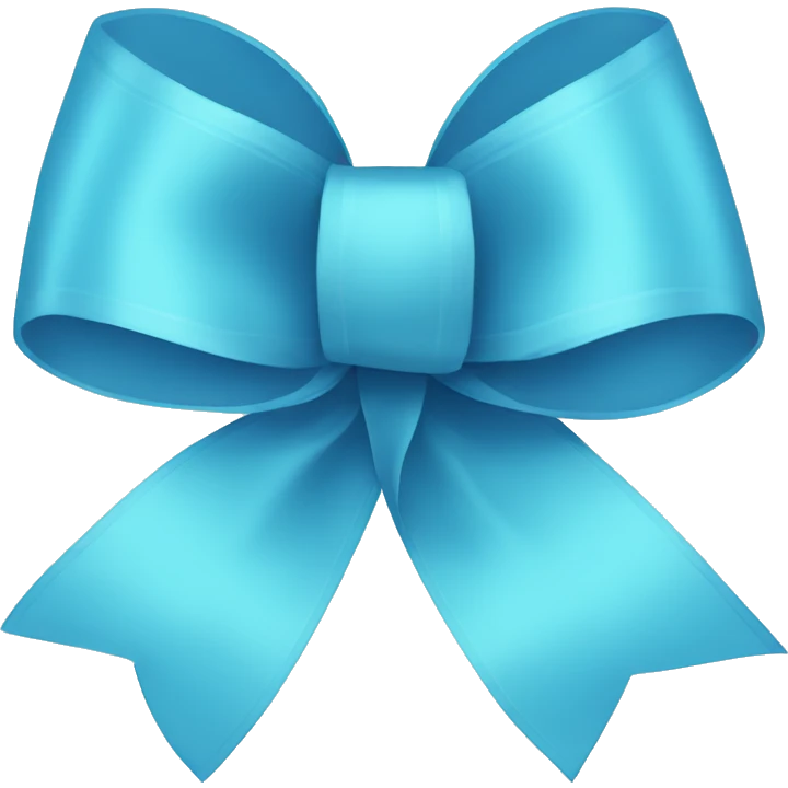 skyblue ribbon emoji