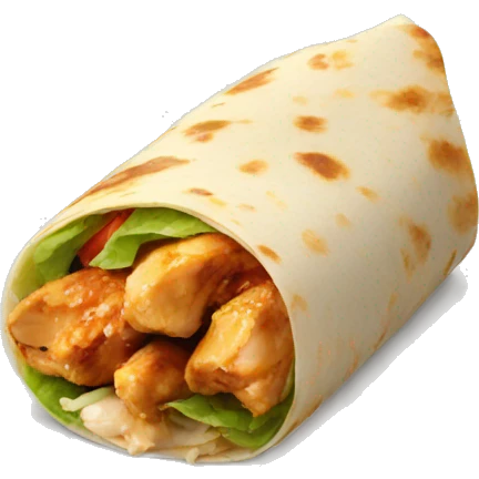 chicken-wrap emoji