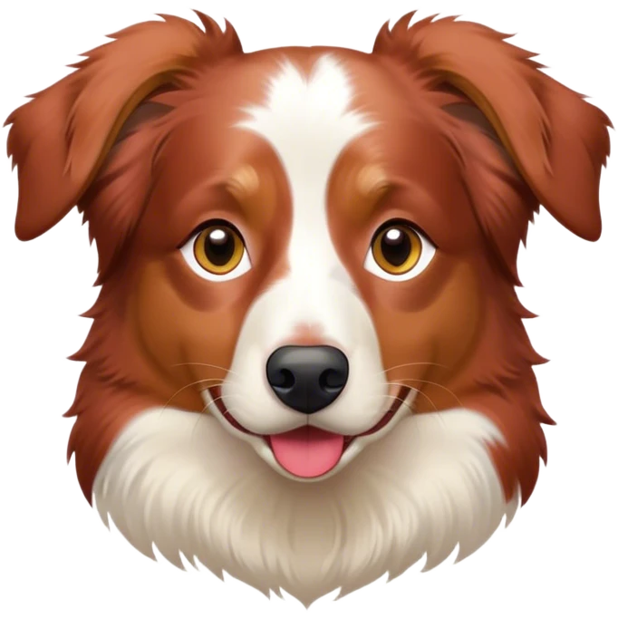 Australian sheperd red merle emoji