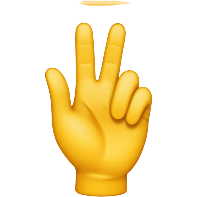 A iphone imoji of hand heart emoji