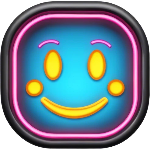 Neon signboard emoji