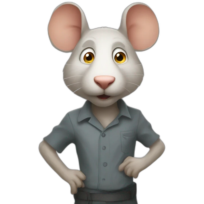 Stonks meme but with a rat emoji