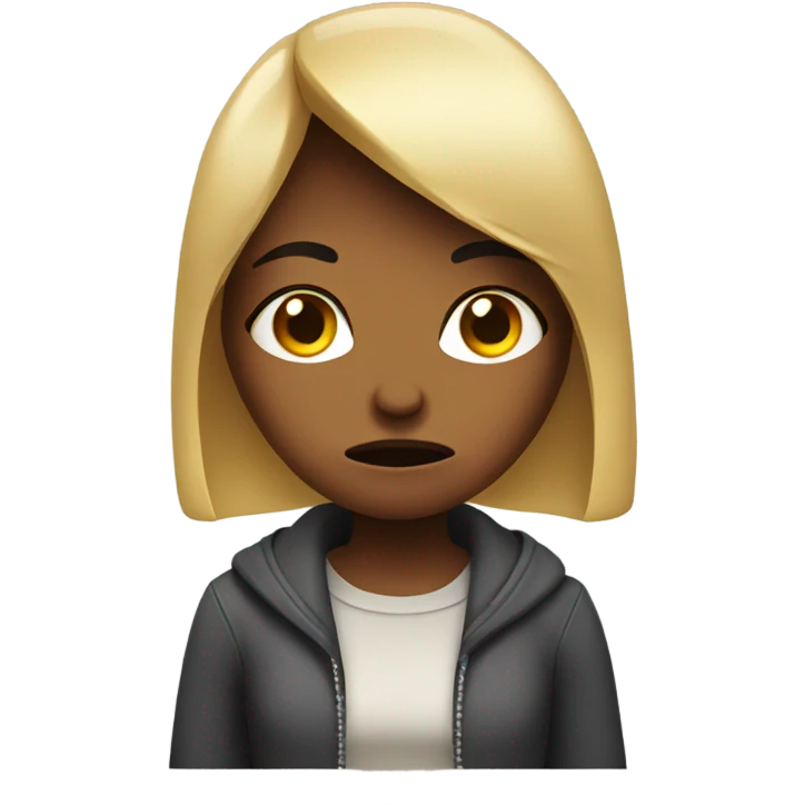Annoyed girl emoji