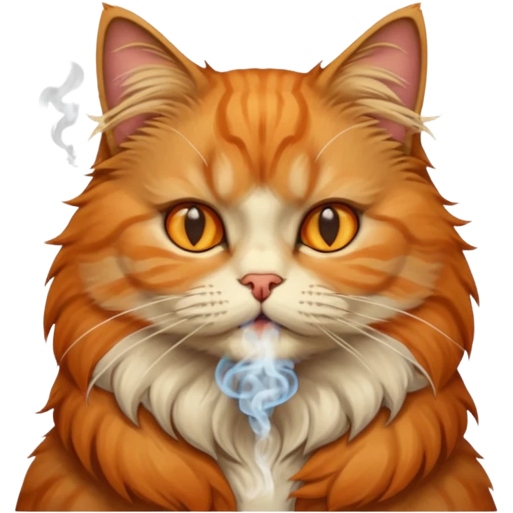 ایموجی یک گربه درحال سیگار کشیدن بدع emoji