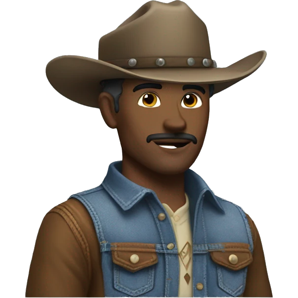 Danadian denim cowboy emoji