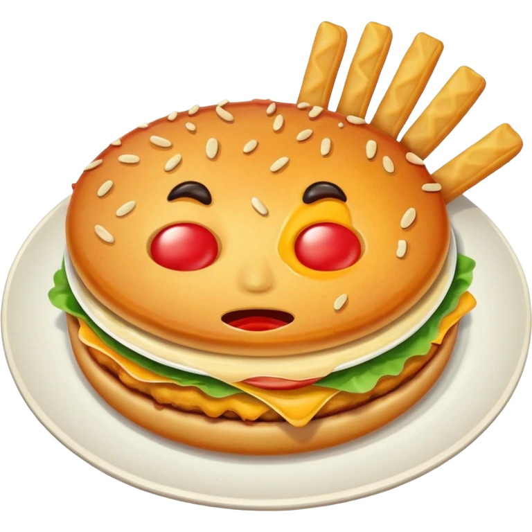 ungesundes abendessen emoji