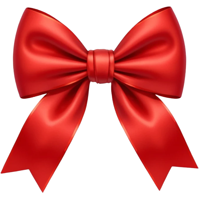 a red bow emoji