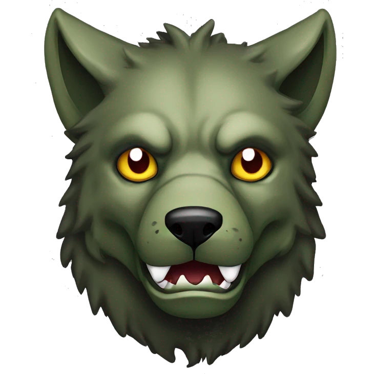 Dark black Musty green olive gray brown camo wolf zombie face dragon face maroon emoji