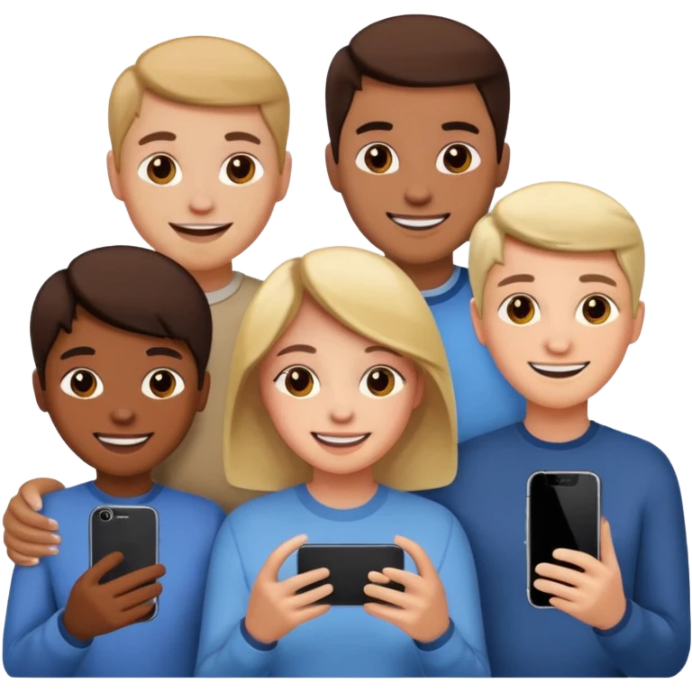 people searching something with iphone emoji