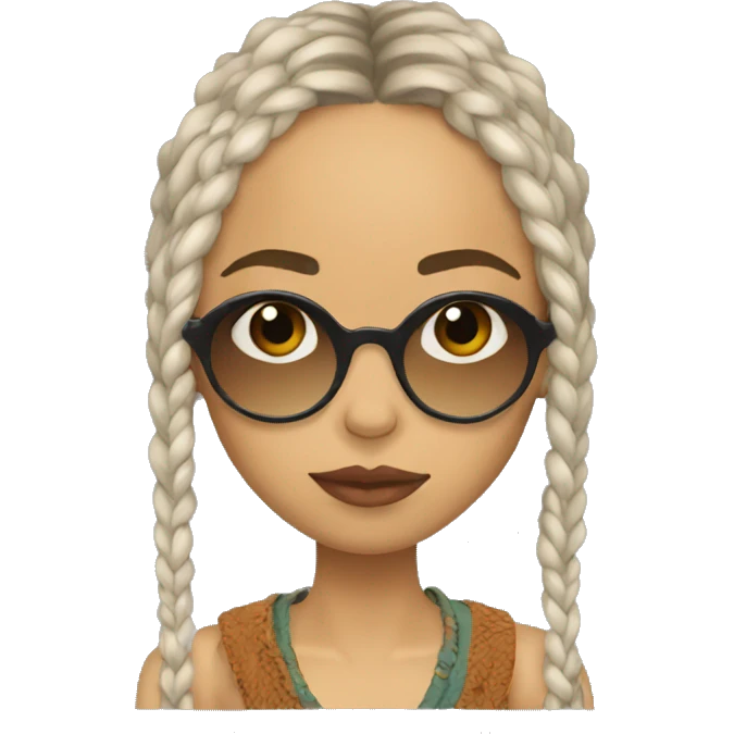 Zoe Kravitz, Portrait, Hippie Clothes emoji