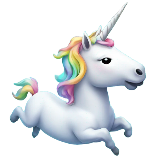 Unicorn floating in a pool  emoji
