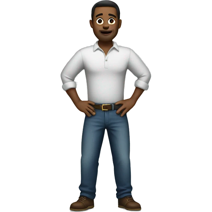 Man with big pants emoji