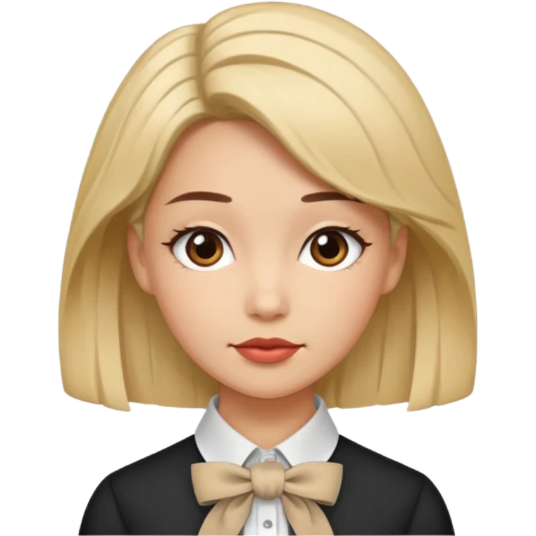 women with neckBow, different hair style . emoji