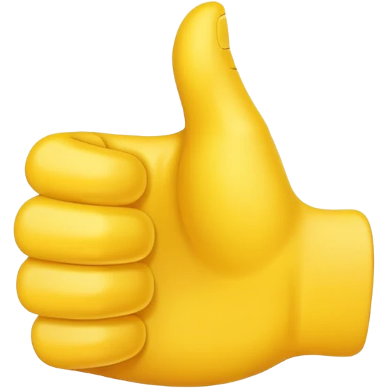 thumbs up, bright emoji