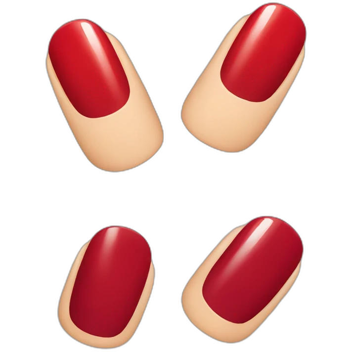 red nail emoji