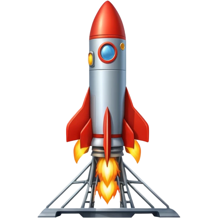 launching a rocket from a platform emoji