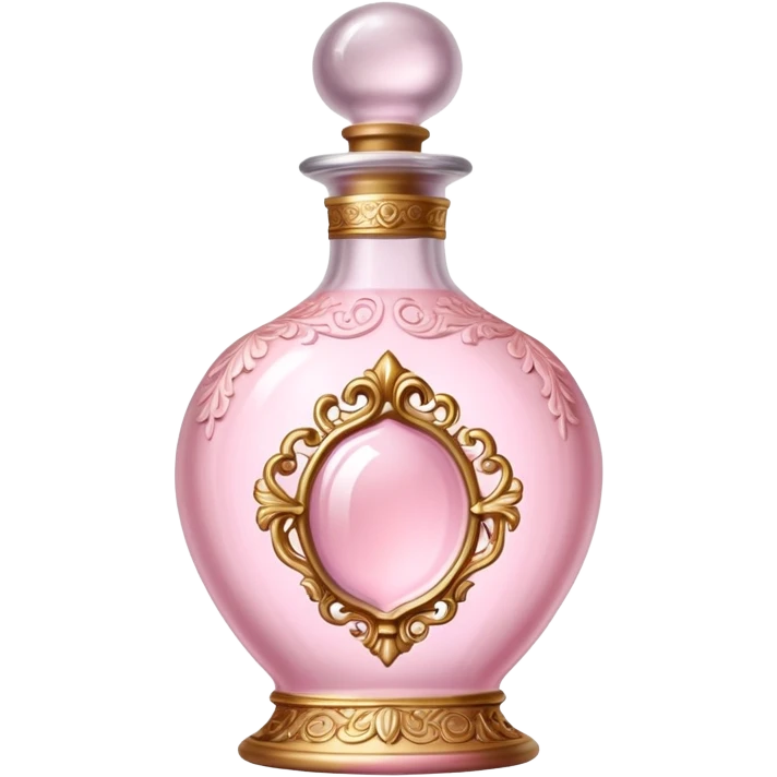 Pale pink rococo potion bottle  emoji