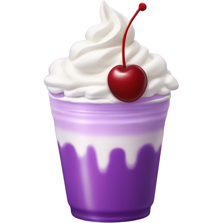 Purple milkshake emoji