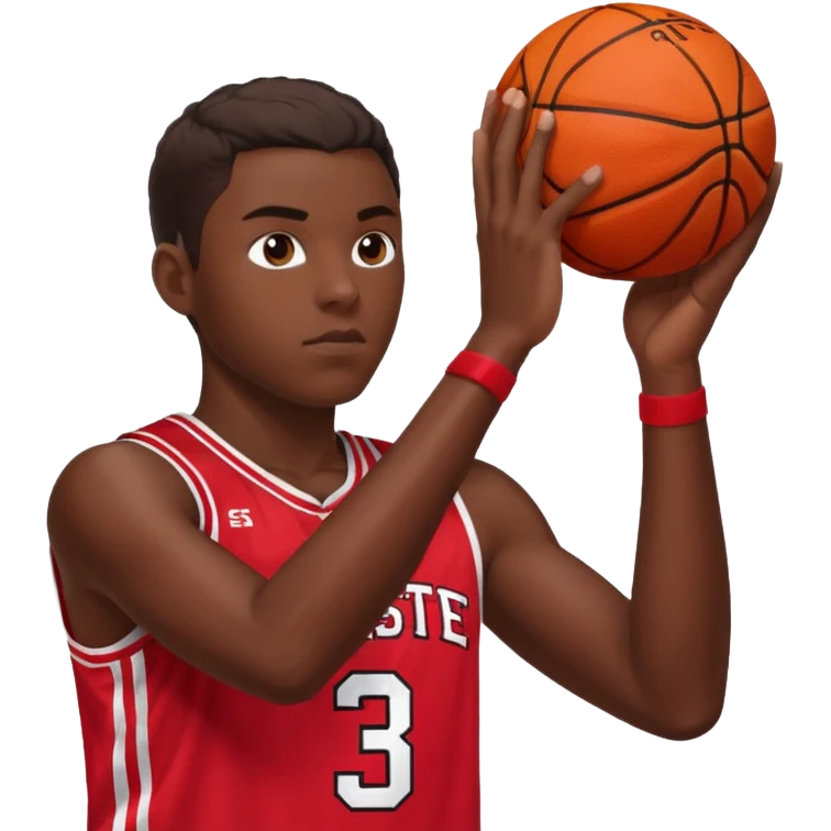 Nc state basketball player shooting a three emoji