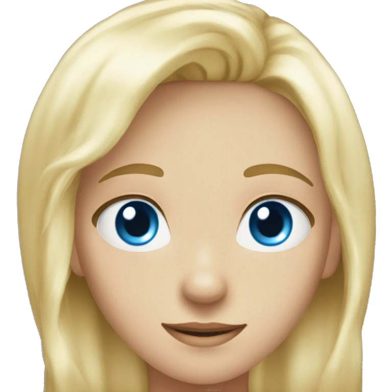 Blond wish blue eyes  emoji